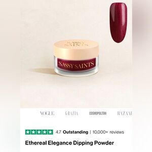 NEW SASSY SAINTS NAIL DIP POWDER ethereal elegance